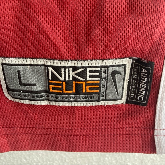 Nike Elite Red and White Jersey - Picture 3 of 7